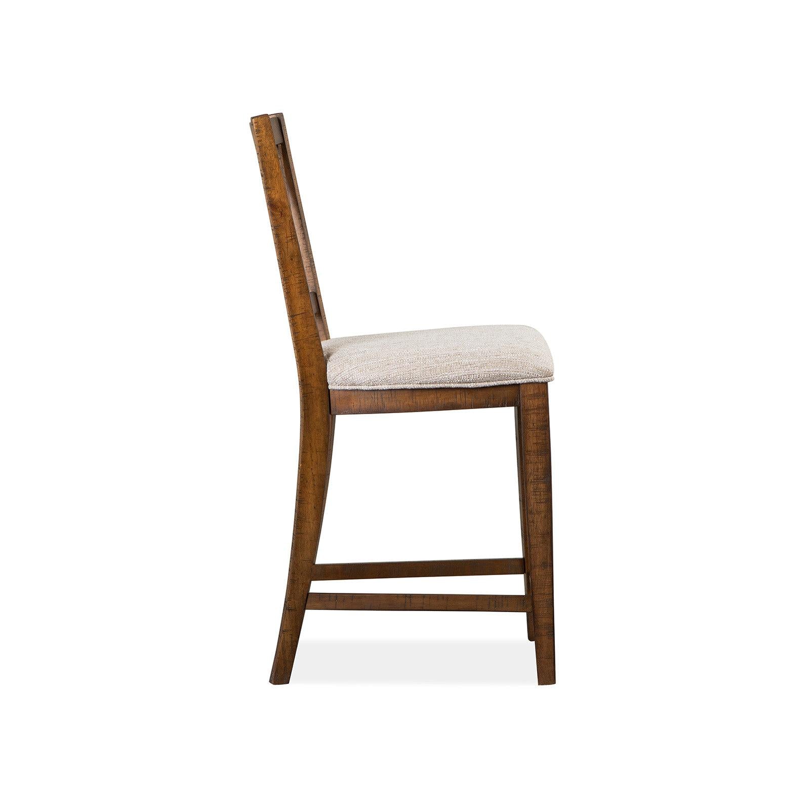 Magnussen Home Bay Creek Toasted Nutmeg Upholstered Counter Chair Set of 2