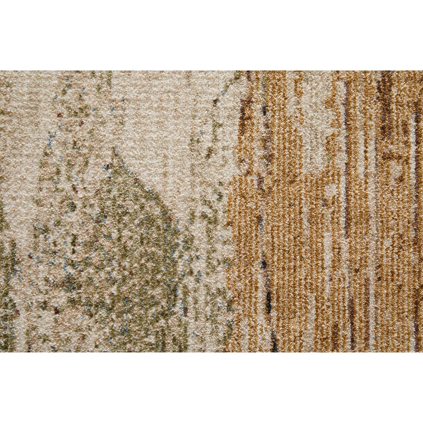 Feizy Pearson 39SBF Modern Abstract, Green/Ivory/Brown, Rug