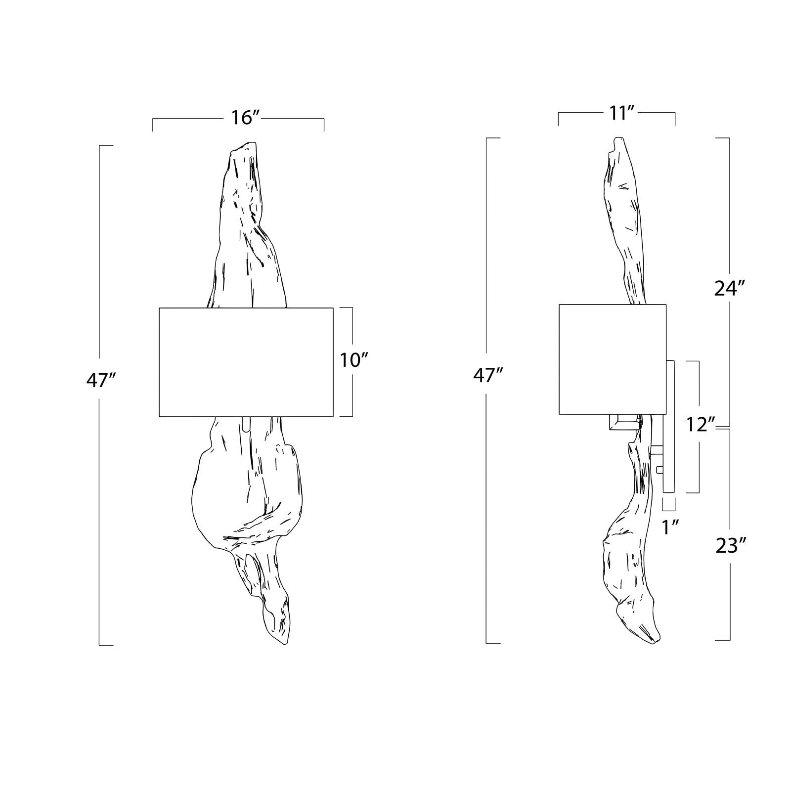 Regina Andrew Driftwood Sconce