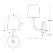 Regina Andrew Camilla Bent Arm Sconce