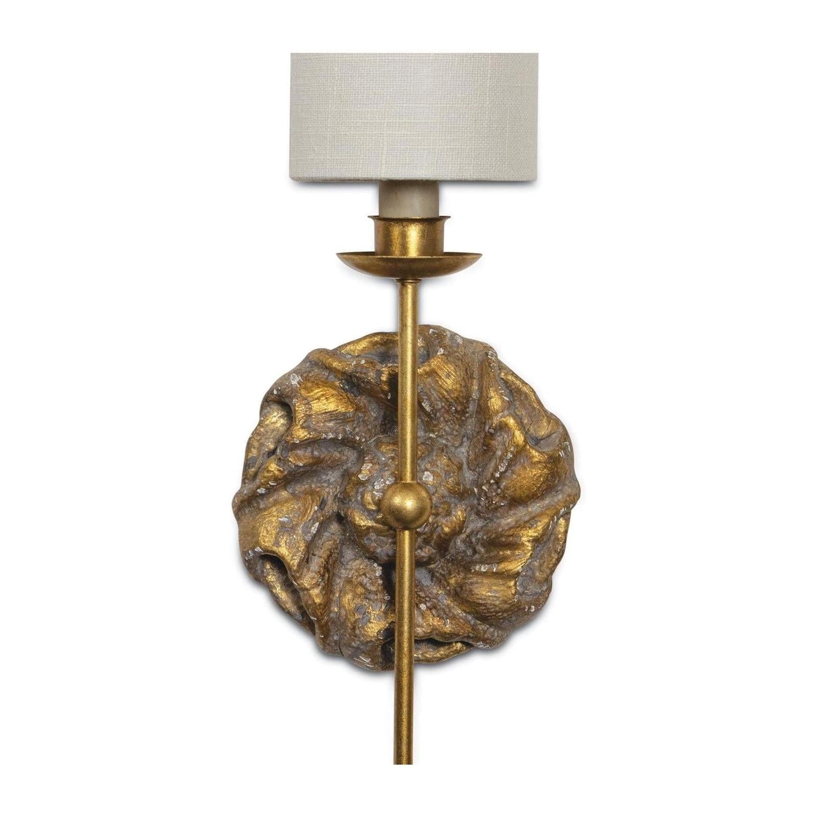 Regina Andrew Domonique Antique Gold Sconce