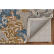 Feizy Everley 8645F Modern Abstract in Gray/Blue/Gold