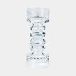 Global Views Glass Ribbed Candleholder
