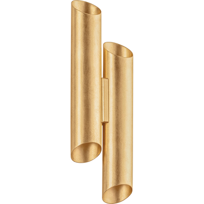 Hudson Valley Lighting Rylane 4 Light 7.5 inch Vintage Gold Leaf Wall Sconce Wall Light