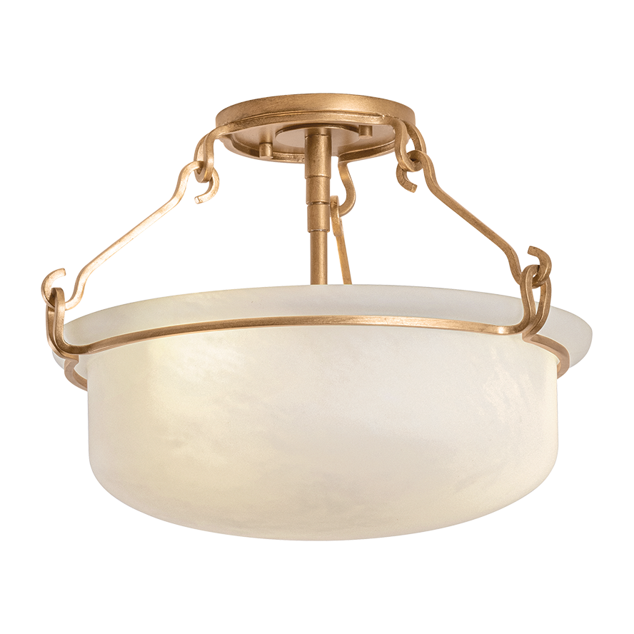 Hudson Valley Lighting Lowerre 2 Light Semi Flush Ceiling Light