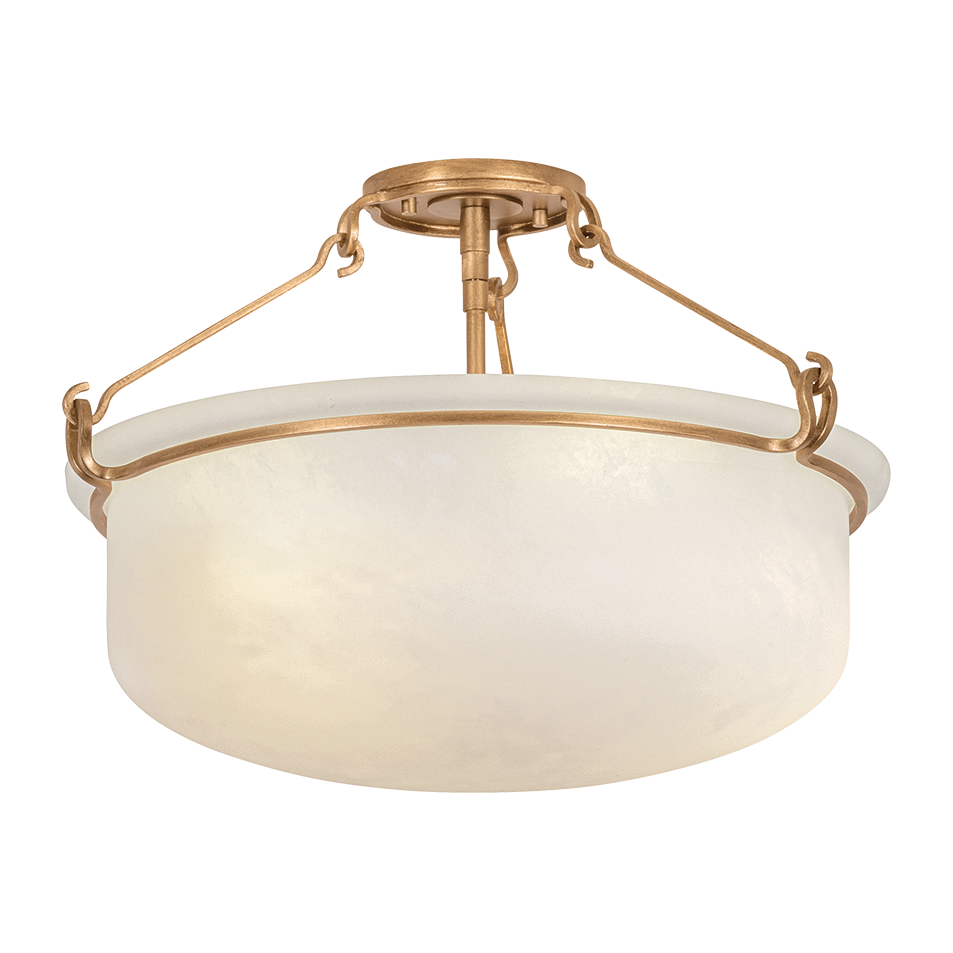 Hudson Valley Lighting Lowerre 3 Light Semi Flush Ceiling Light