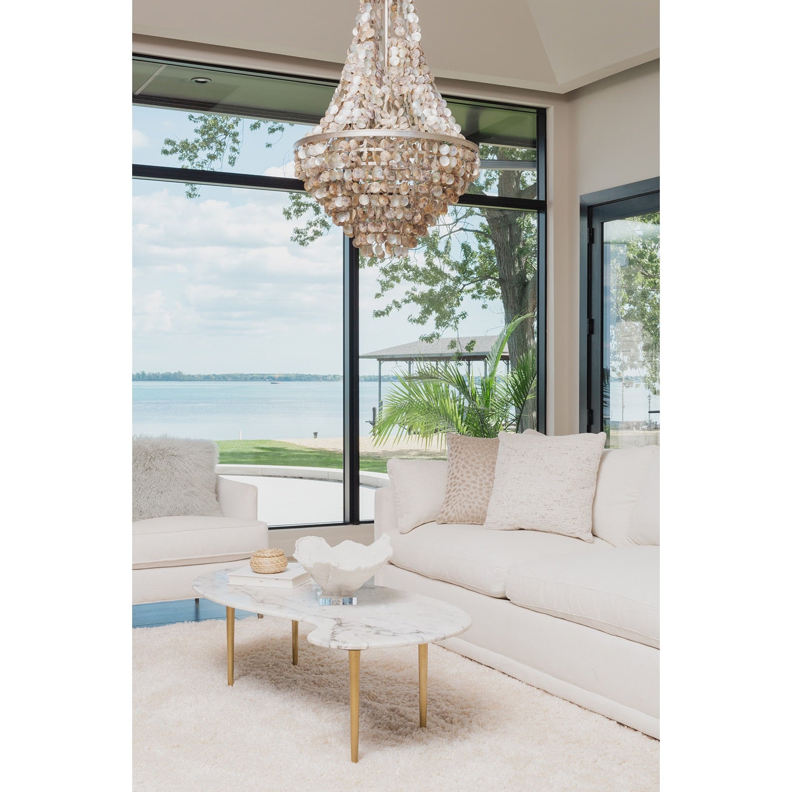 Capri Abalone Shell Chandelier