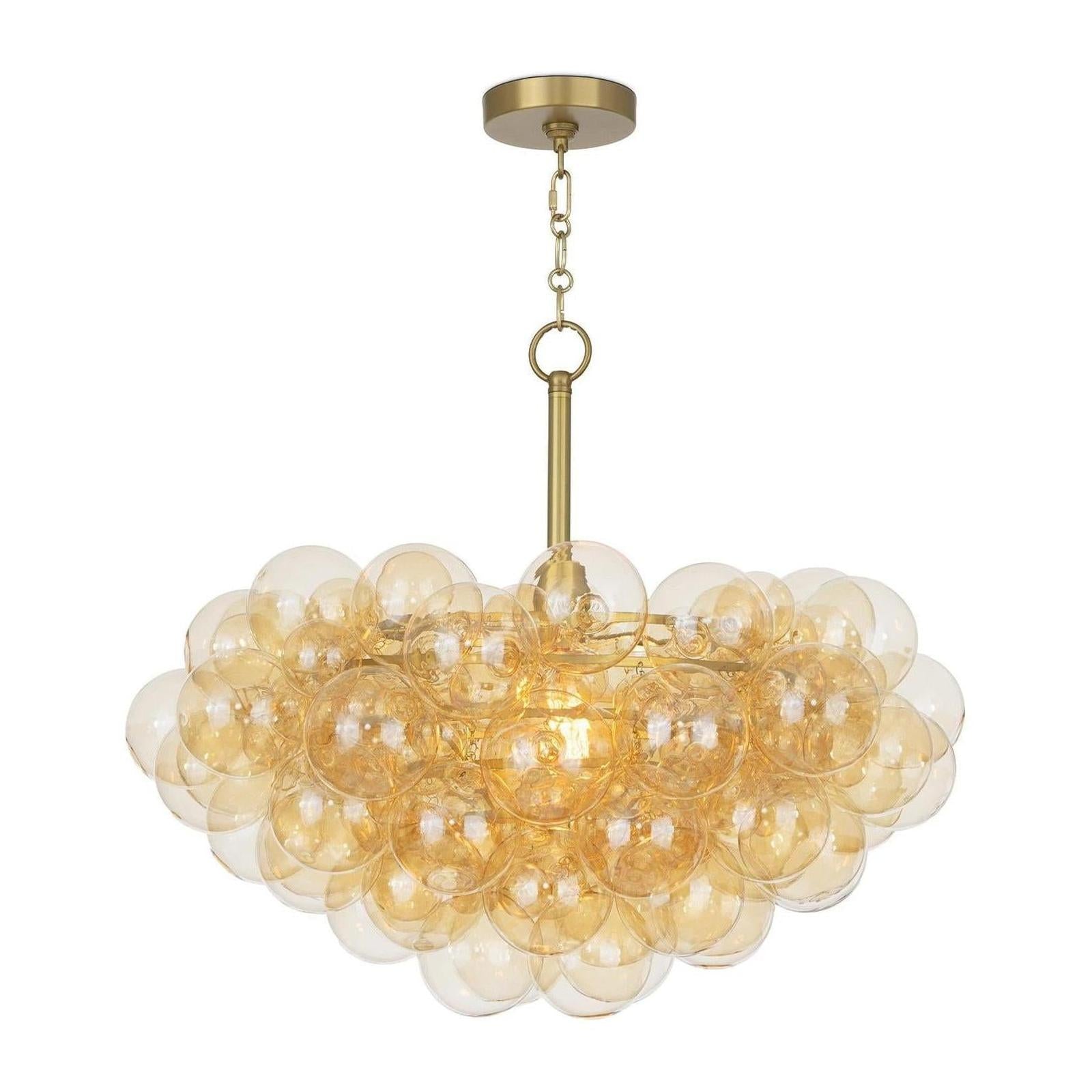 Regina Andrew Bubbles Amber Chandelier