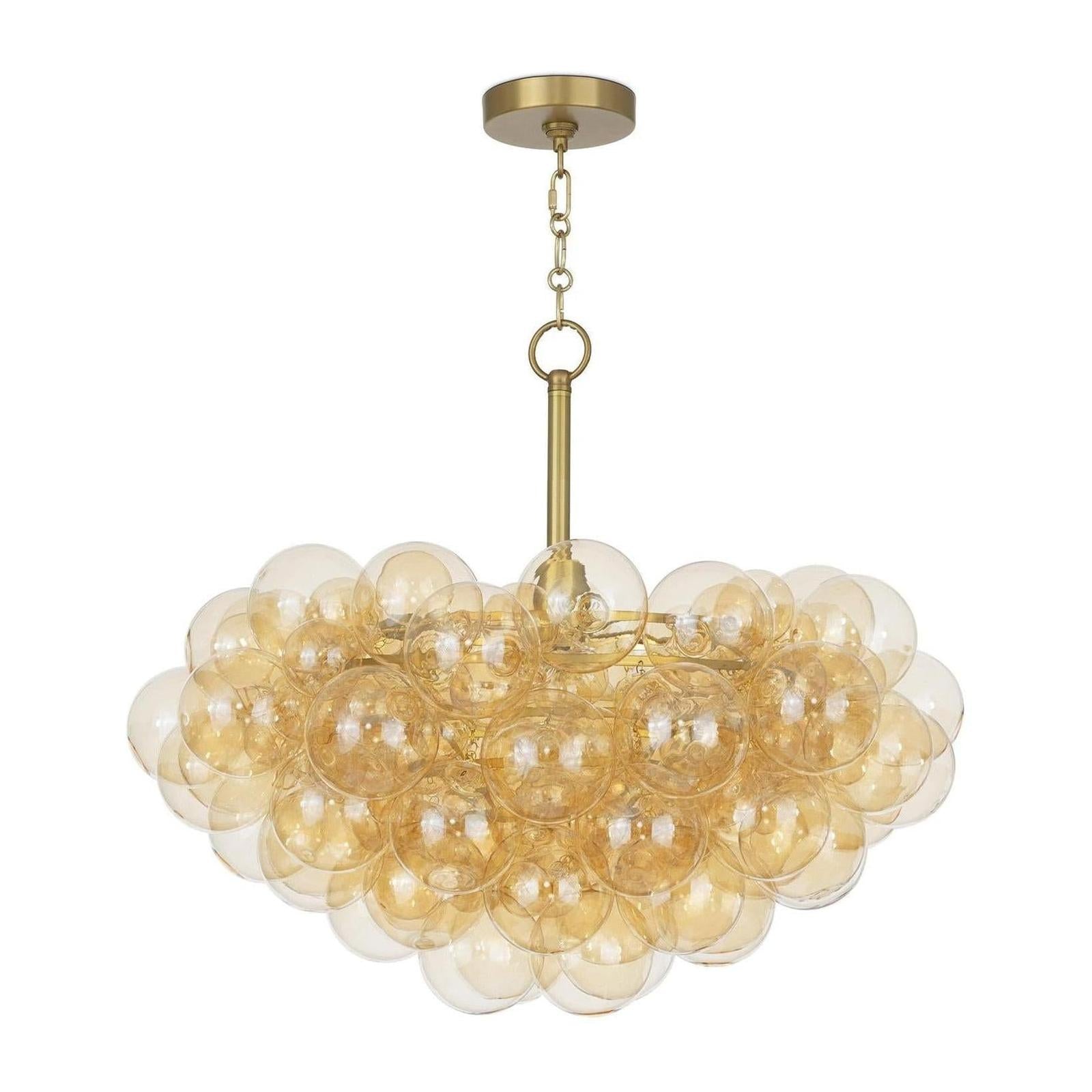 Regina Andrew Bubbles Amber Chandelier