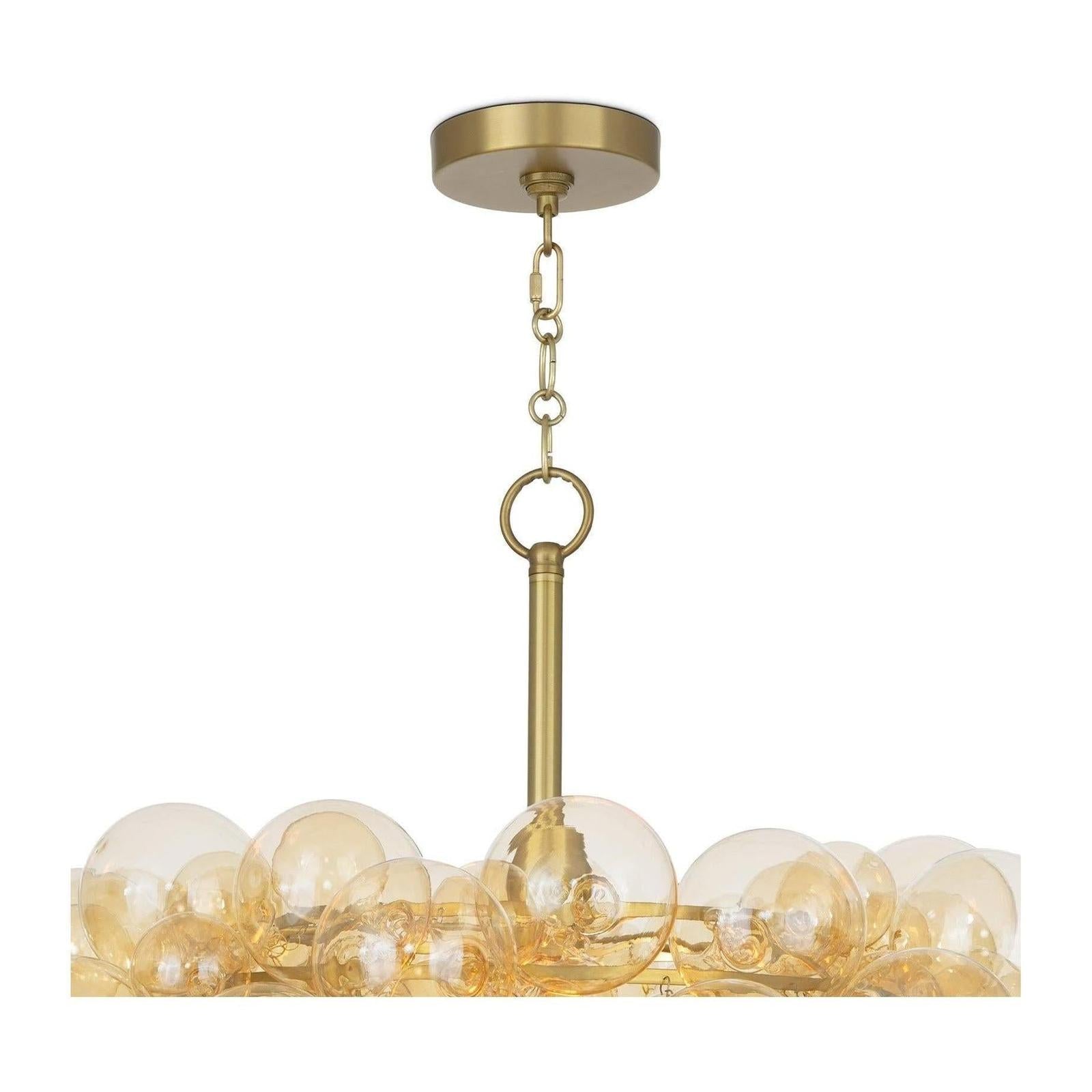 Regina Andrew Bubbles Amber Chandelier