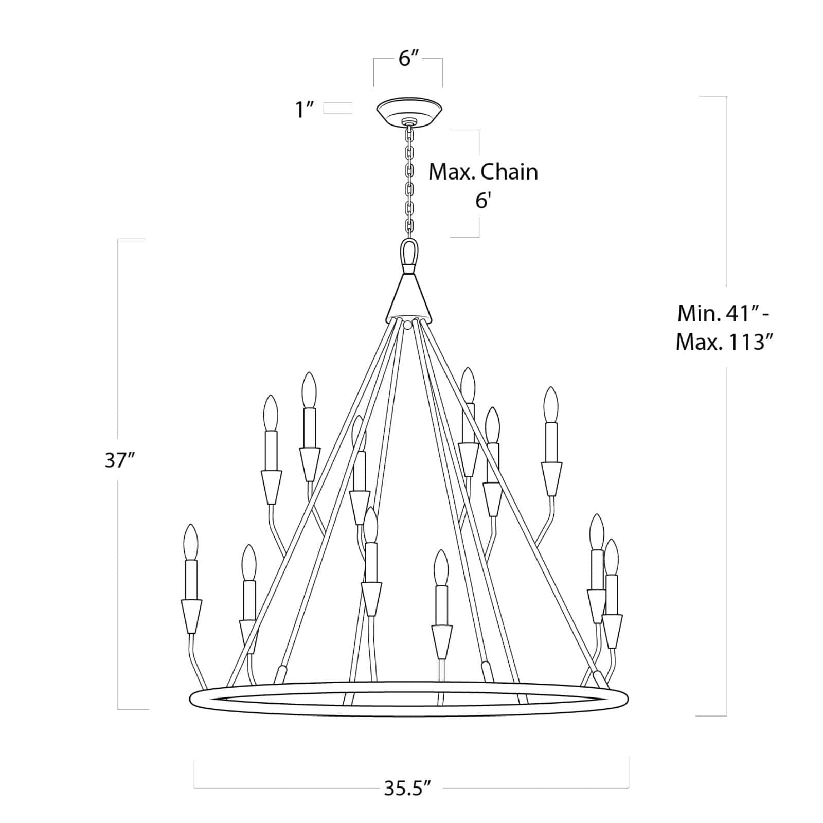 Regina Andrew Cobra Chandelier
