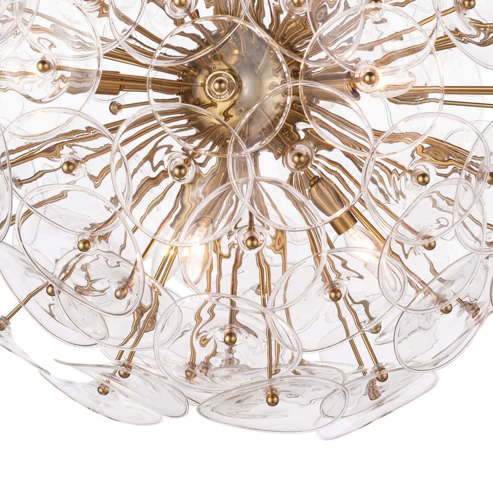 Poppy Glass Small Chandelier