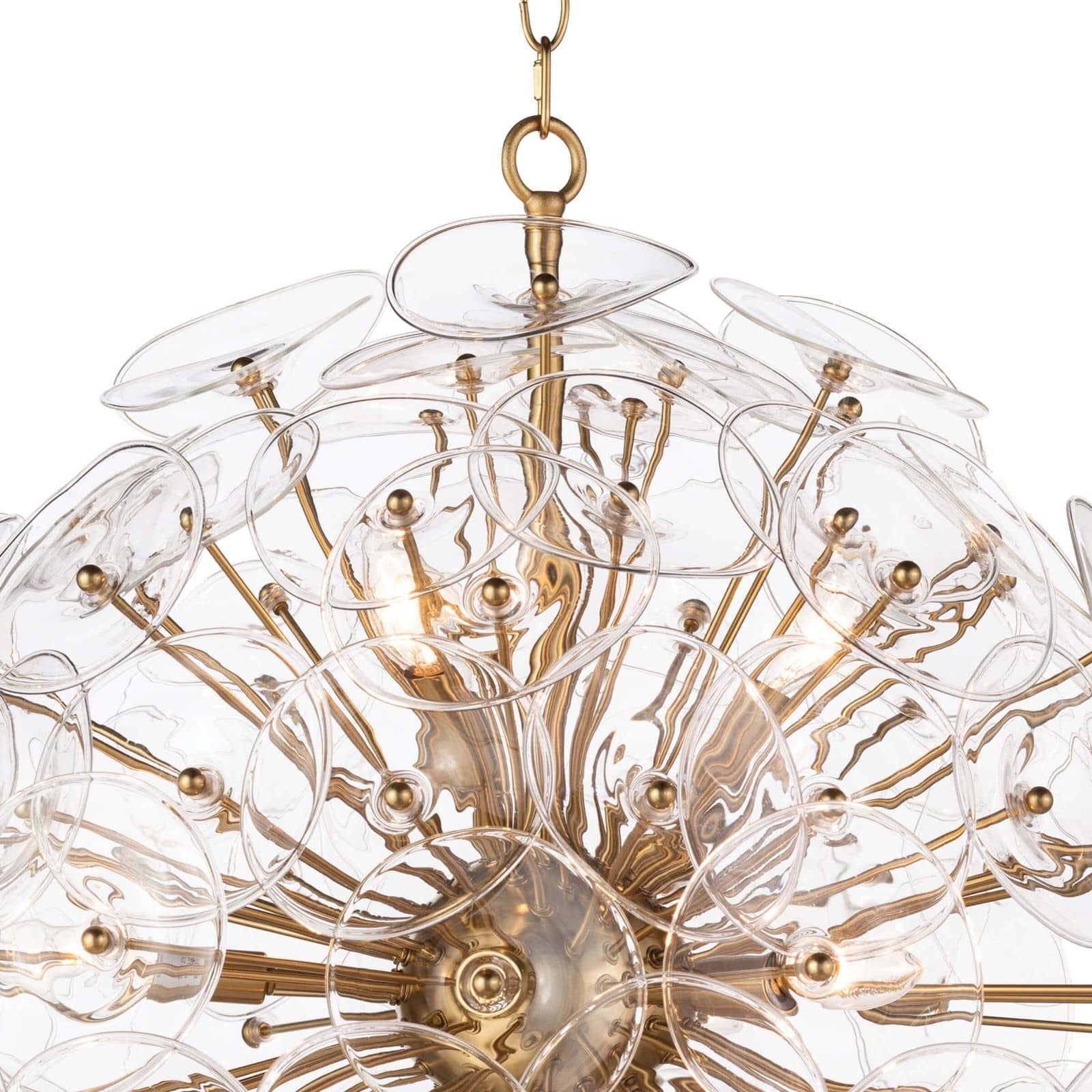Poppy Glass Small Chandelier