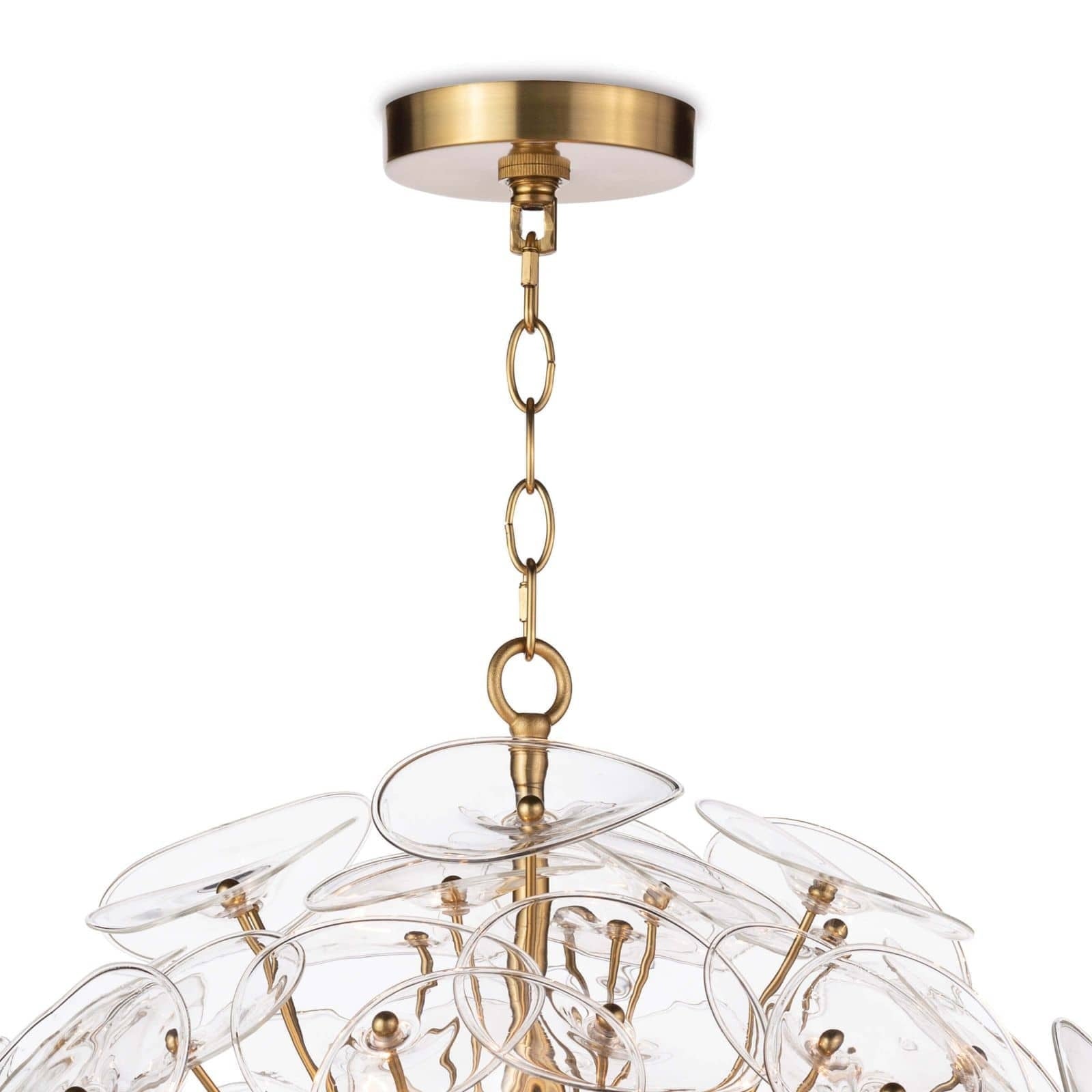 Poppy Glass Small Chandelier