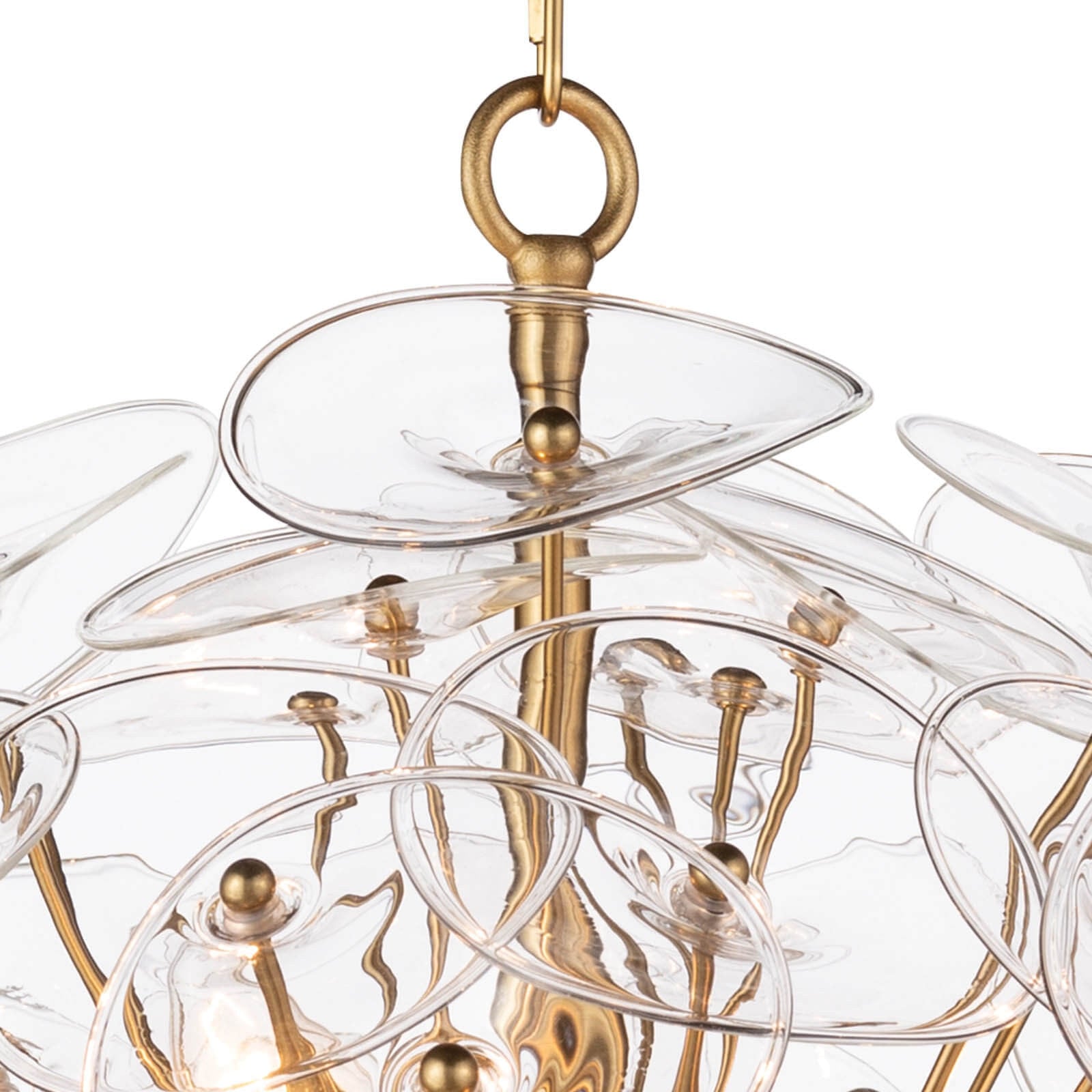 Poppy Glass Small Chandelier