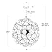 Poppy Glass Small Chandelier