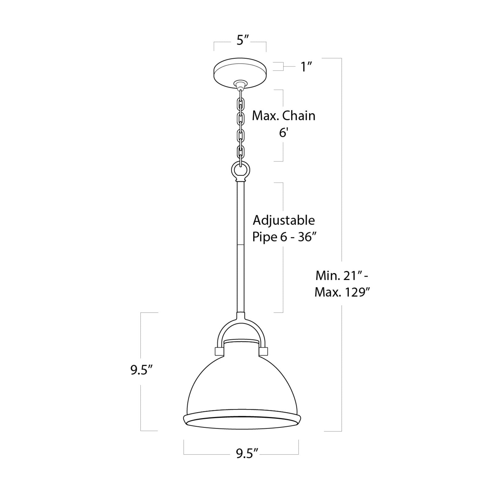 Eloise Ceramic Pendant