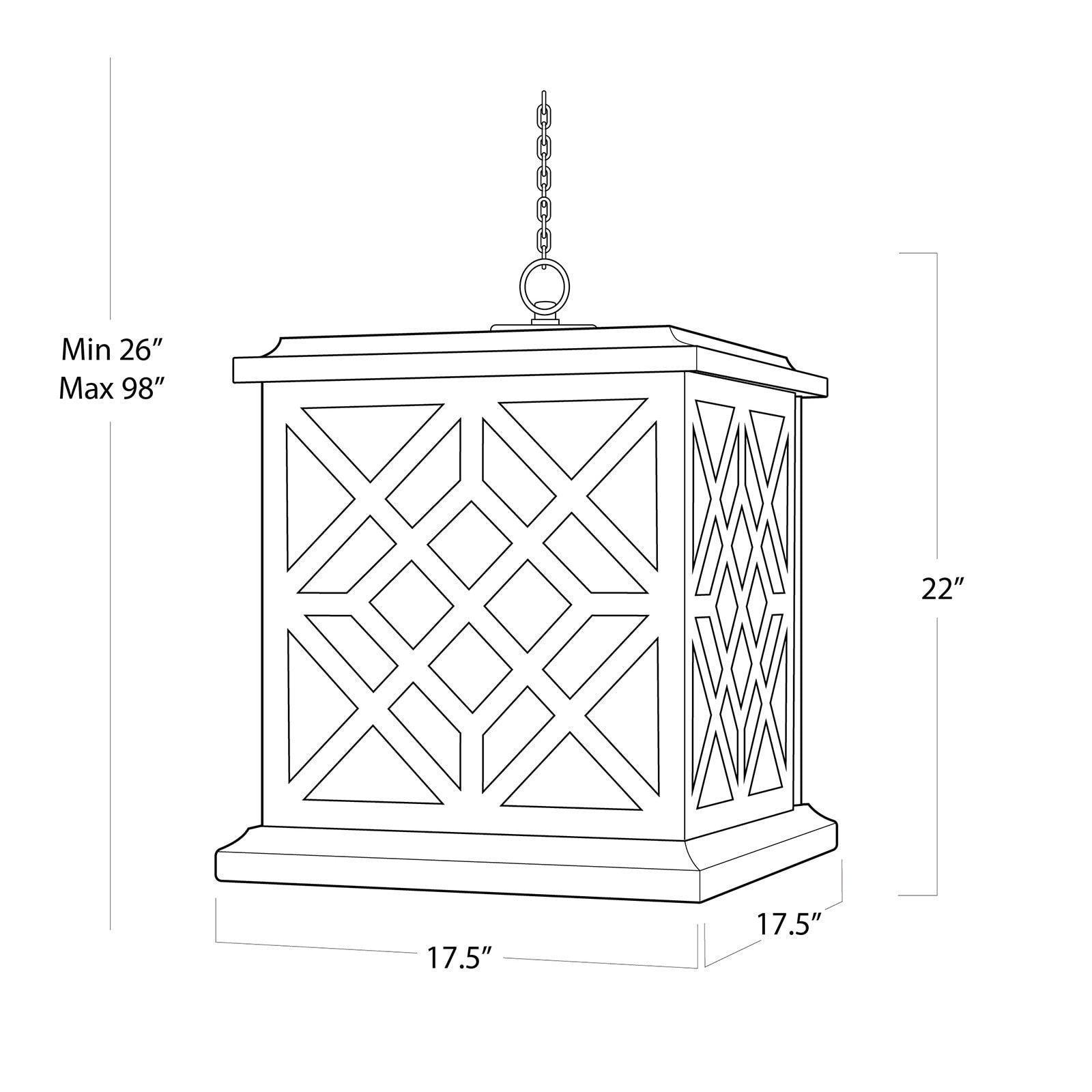 Regina Andrew Chatham Wood Lantern