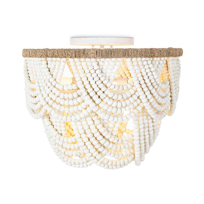 Regina Andrew Lorelei Wood Bead Flush Mount