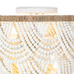 Regina Andrew Lorelei Wood Bead Flush Mount