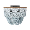 Regina Andrew Ombre Wood Bead Flush Mount