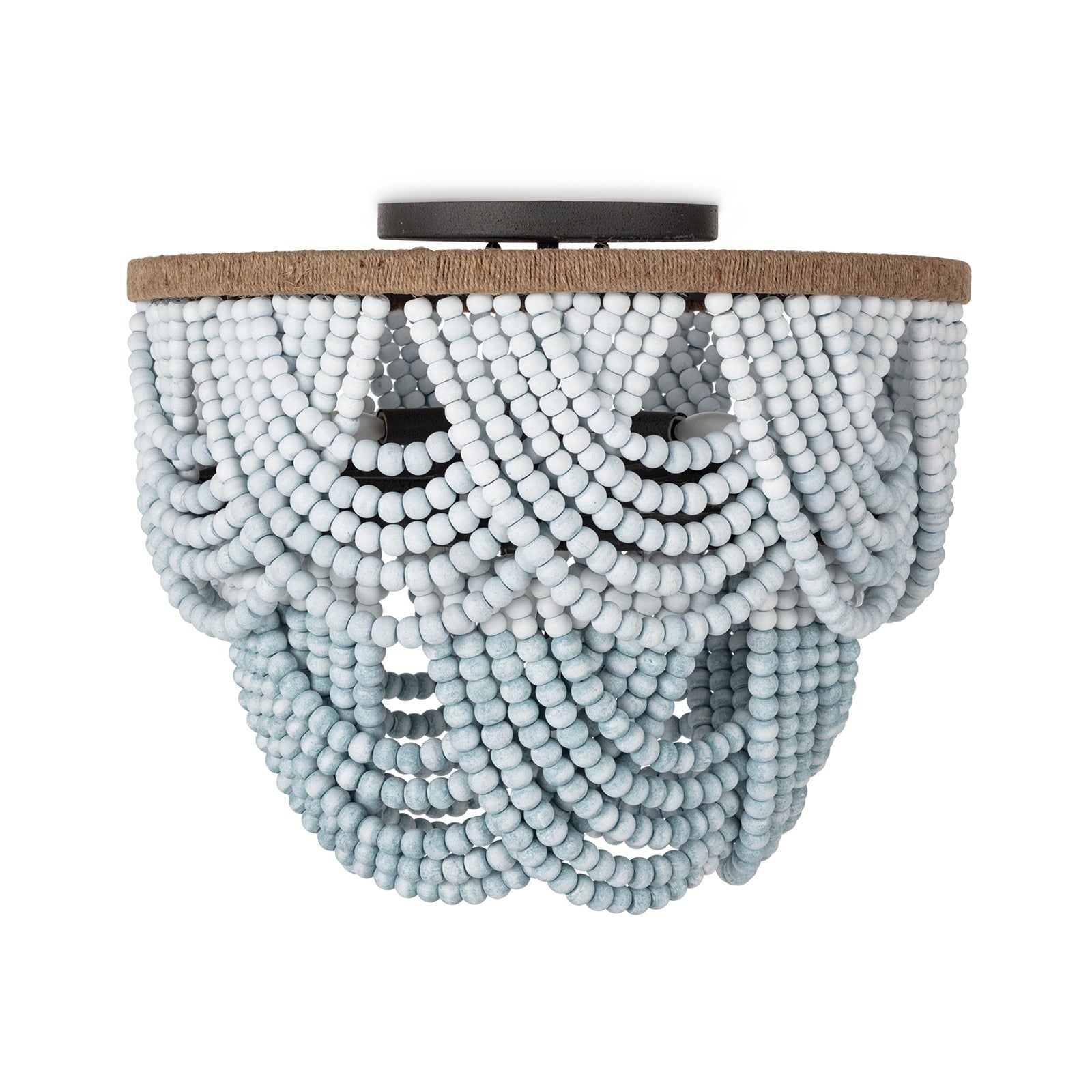 Regina Andrew Ombre Wood Bead Flush Mount