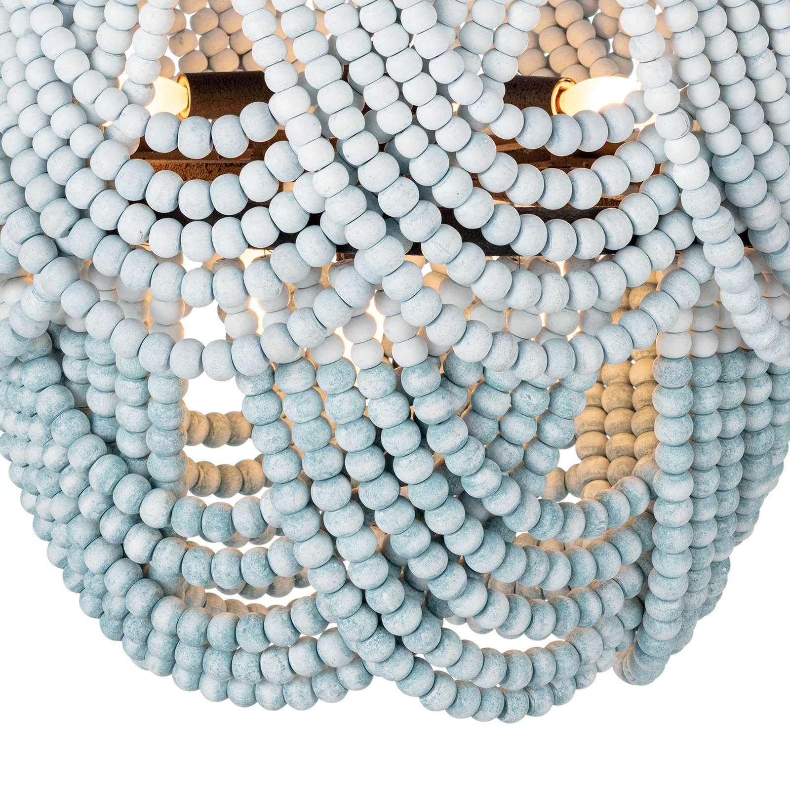 Regina Andrew Ombre Wood Bead Flush Mount