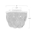 Regina Andrew Ombre Wood Bead Flush Mount