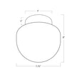 Regina Andrew  Parker Alabaster Flush Mount