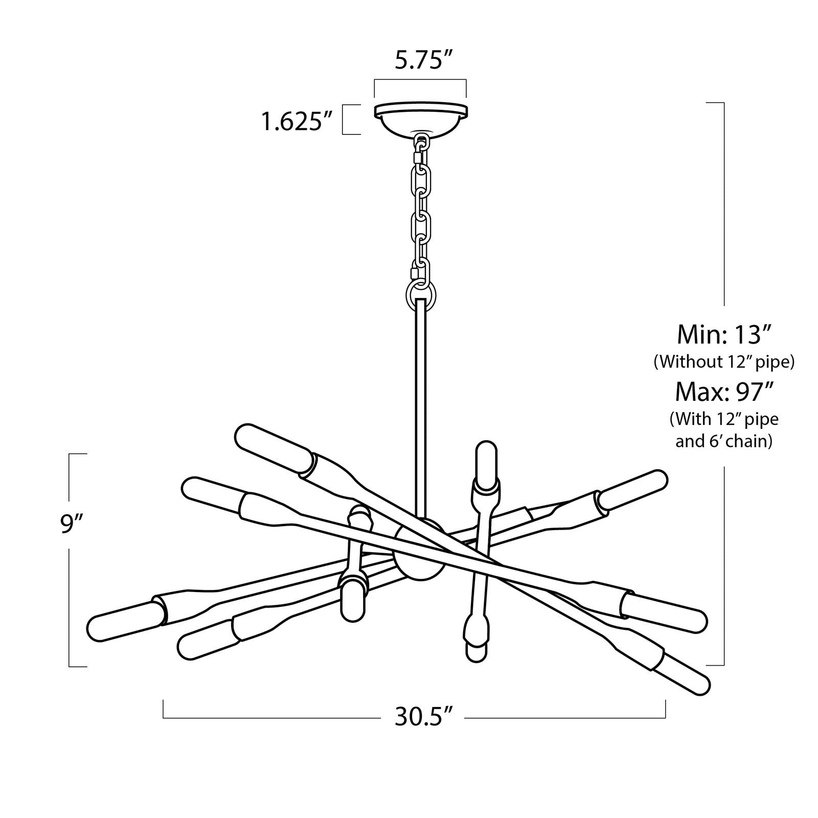 Regina Andrew Cobra Chandelier