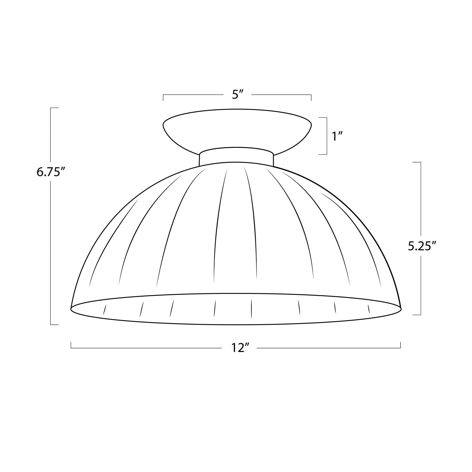 Regina Andrew  Dariel Glass Flush Mount