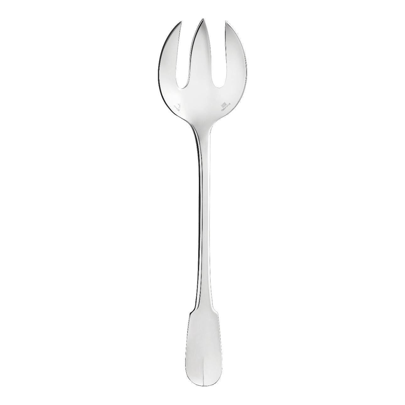Christofle Cluny Silver Plated Salad Serving Fork