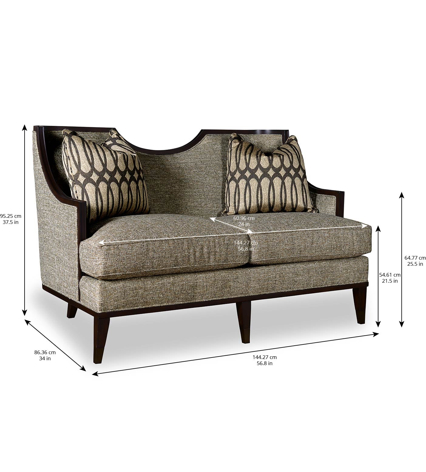 ART Furniture Intrigue Harper Mineral Loveseat