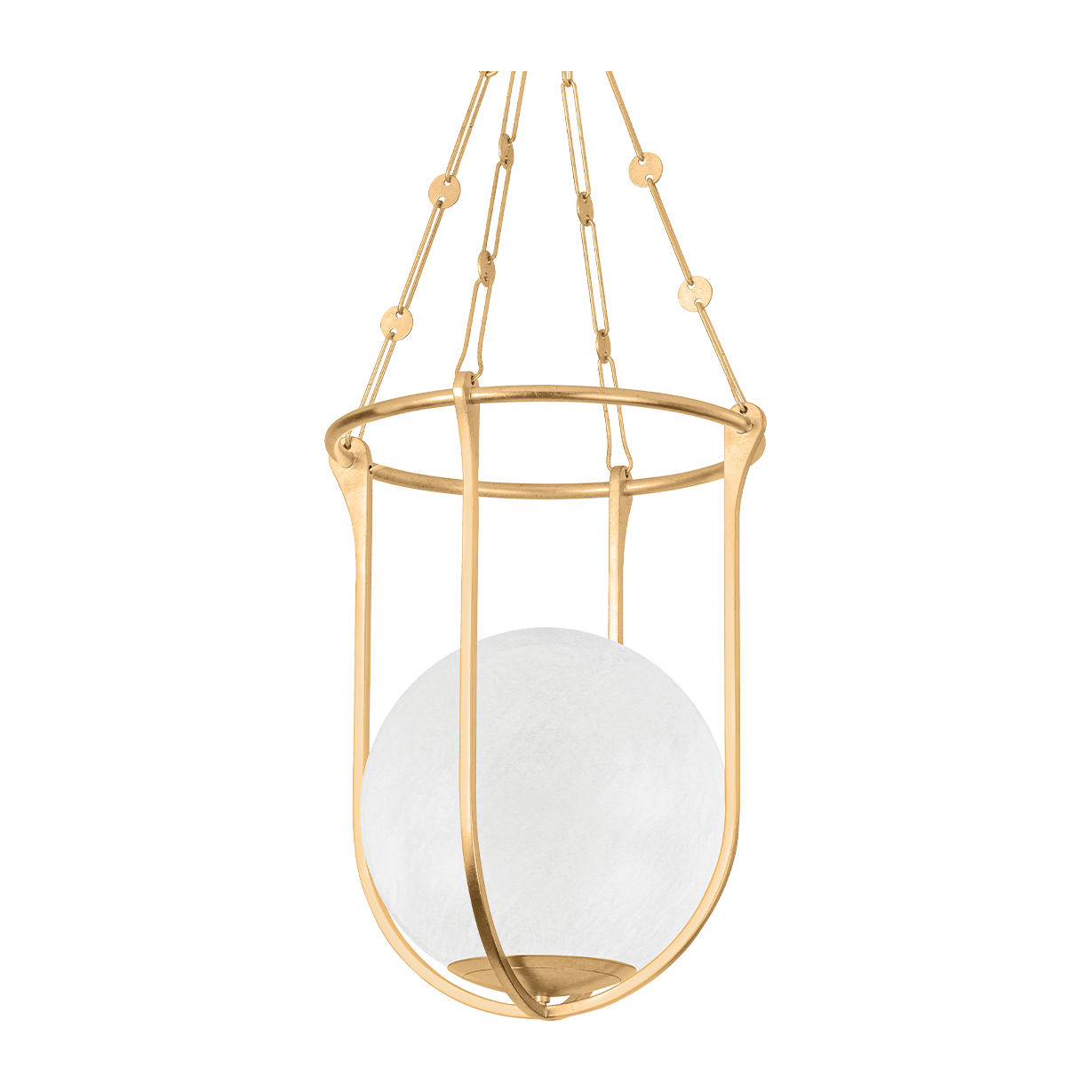 Hudson Valley Lighting Verbank 1 Light 17.75 inch Vintage Gold Leaf Lantern Ceiling Light
