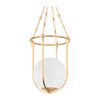 Hudson Valley Lighting Verbank 1 Light 17.75 inch Vintage Gold Leaf Lantern Ceiling Light