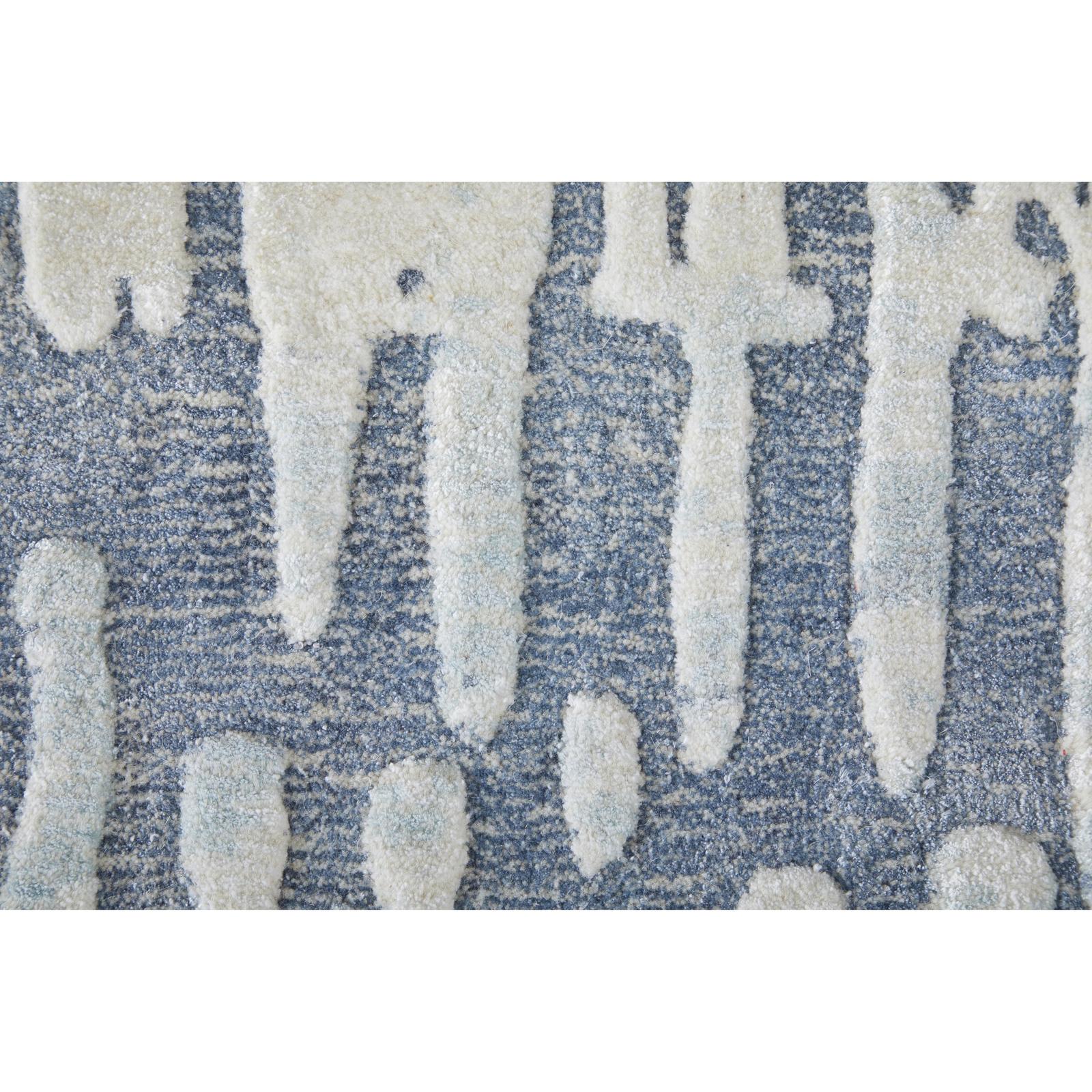 Feizy Braden 8A49F Modern Abstract Rug in Blue/Ivory