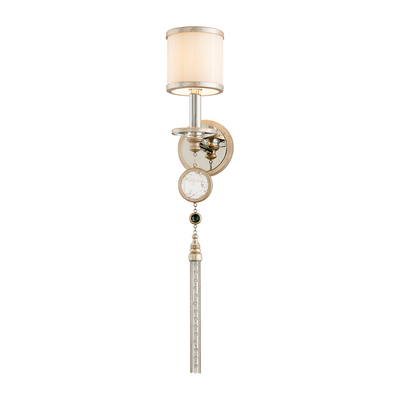 Corbett Bliss 1 Light Warm Silver Leaf Wall Sconce Wall Light