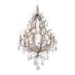 Corbett Amadeus 6 Light Stria Gold Leaf Chandelier Ceiling Light