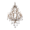 Corbett Amadeus 6 Light Stria Gold Leaf Chandelier Ceiling Light