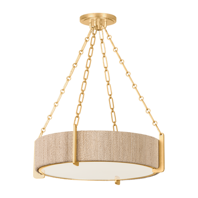 Hudson Valley Lighting Quebec 4 Light 22 inch Gold Leaf Chandelier Ceiling Light