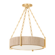 Hudson Valley Lighting Quebec 4 Light 22 inch Gold Leaf Chandelier Ceiling Light