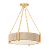Hudson Valley Lighting Quebec 4 Light 22 inch Gold Leaf Chandelier Ceiling Light