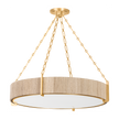 Hudson Valley Lighting Quebec 6 Light 30.75 inch Gold Leaf Chandelier Ceiling Light