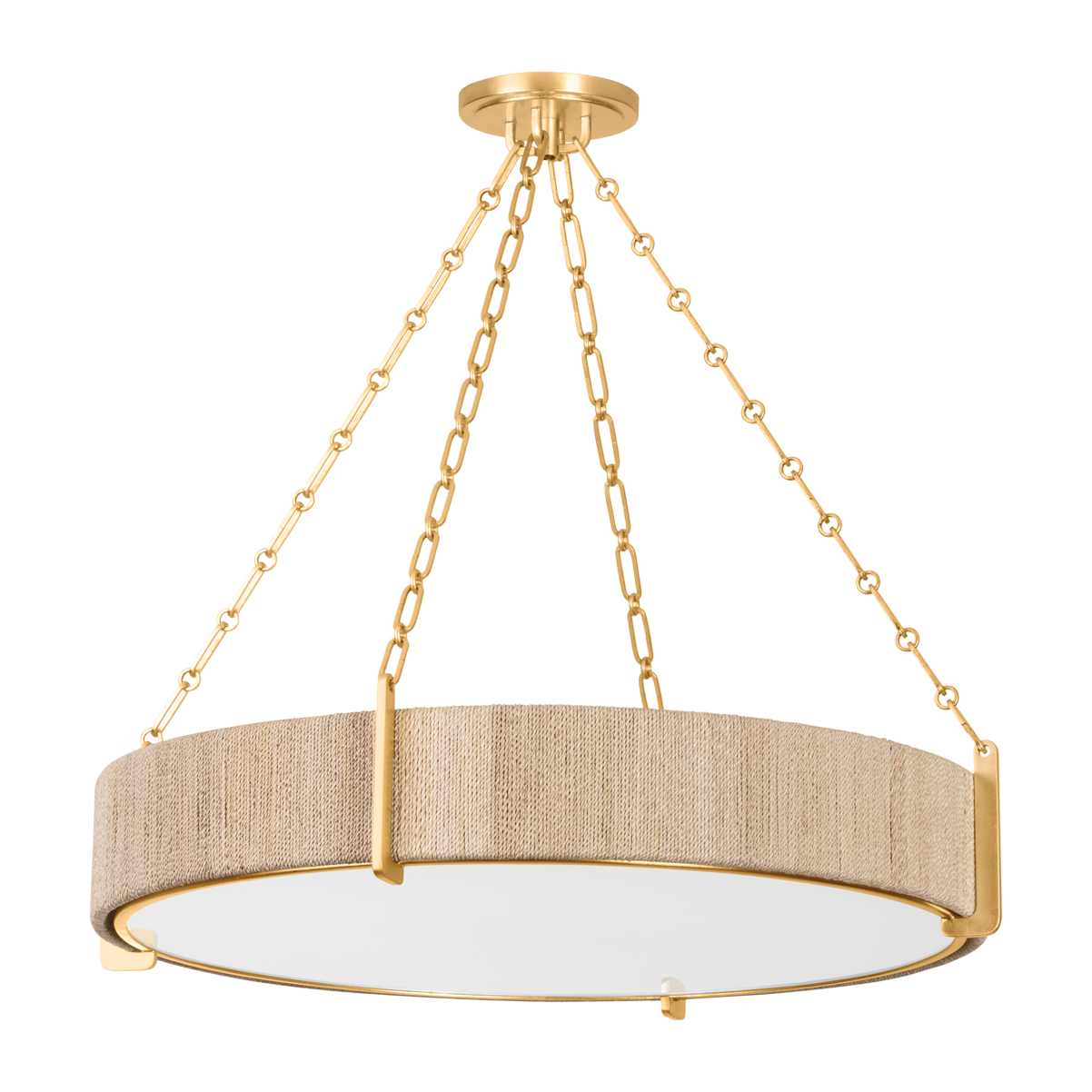 Hudson Valley Lighting Quebec 6 Light 30.75 inch Gold Leaf Chandelier Ceiling Light