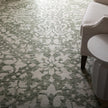 Feizy Belfort 8A28F Traditional Floral & Botanical Rug in Ivory/Green