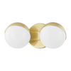 Hudson Valley Lighting Lodi 2 Light 11.25 inch Aged Brass Bath and Vanity Wall Light Clearance
