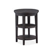 Magnussen Home Westley Falls Graphite Round Accent End Table