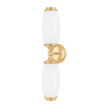 Hudson Valley Lighting Brooke 2 Light 4.5 inch Aged Brass Wall Sconce Wall Light