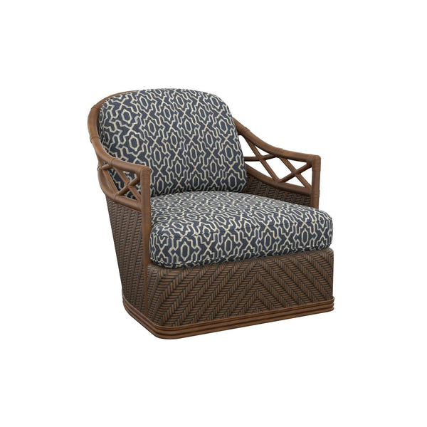 Tommy Bahama Home Featured Upholstery Diamond Cove Swivel Chair