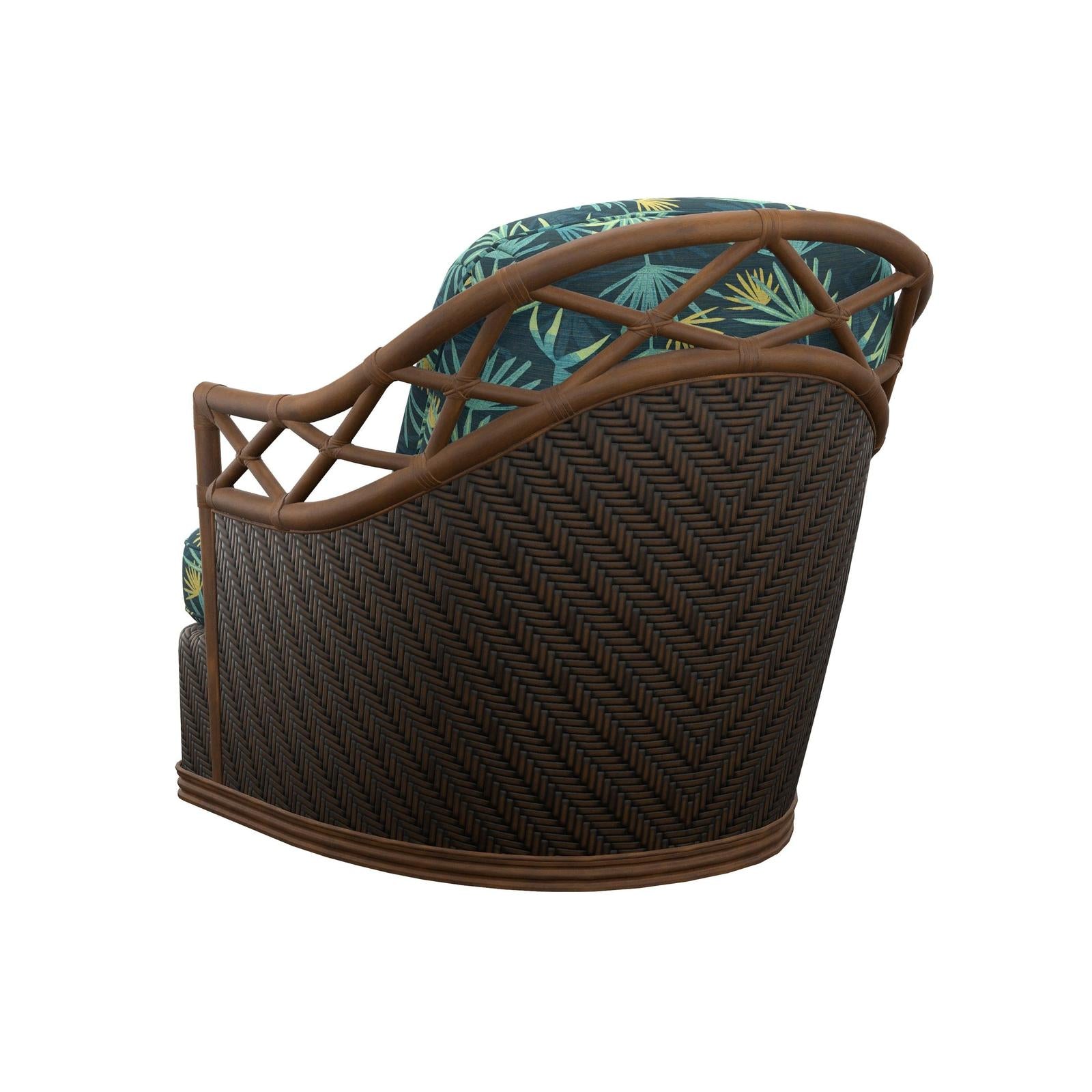Tommy Bahama Home Featured Upholstery Diamond Cove Swivel Chair